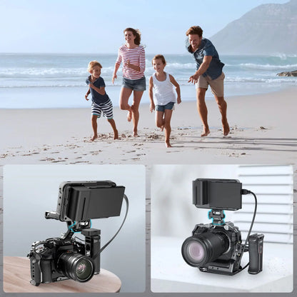 SmallRig DSLR Camera Clamp – Swivel & Tilt Adjustable Monitor Mount with Screws for Monitor, Flash Light & DIY Attachment (2903B)