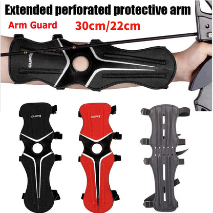 30cm/22cm Archery Arm Guard – Bow & Arrow Forearm Protector for Hunting and Outdoor Practice