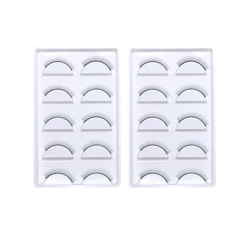 5/10/25 Pairs Training Eyelashes – Natural False Lashes for Beginner Eyelash Extension Practice