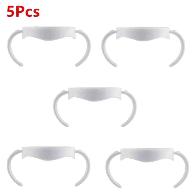 5Pcs/3Pcs/1Pc Baby Bottle Grip Handles – Hand Shank for Avent Natural Wide Mouth Feeding Bottles
