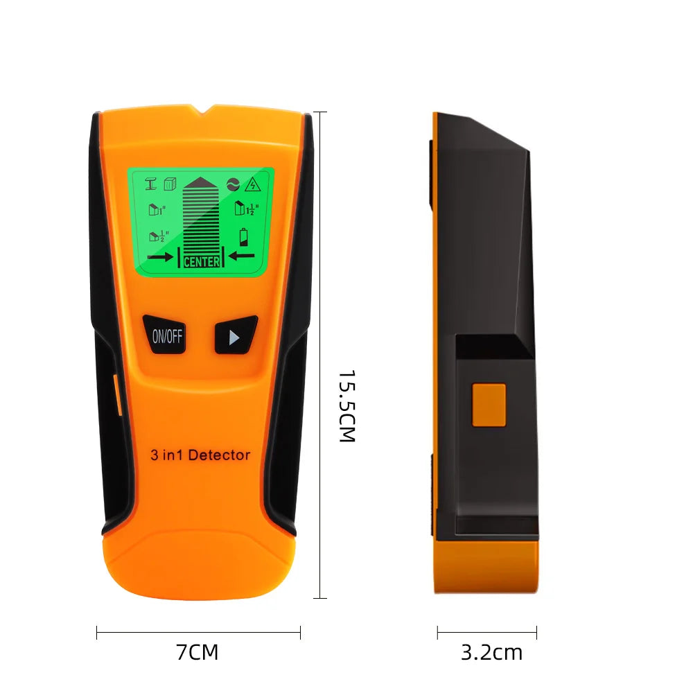 3-in-1 Wall Metal Detector – Professional Deep Scan for Metal, Wood St ...