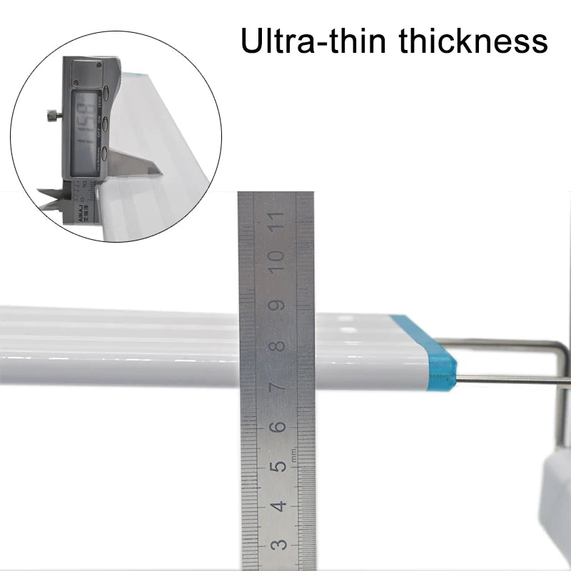 Aquarium LED Light – Super Slim Waterproof Clip Lamp for Fish Tank & Aquatic Plant Growth, Blue LED 18-75cm, 220V