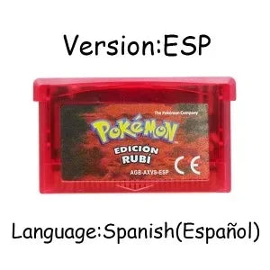GBA Pokémon 32-Bit Game Cartridges – Emerald, FireRed, LeafGreen, Ruby & Sapphire, Multi-Language