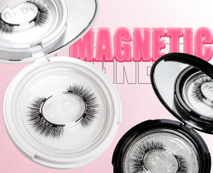 Vipuda Magnetic Eyelashes – Reusable Thick False Lashes with Magnets & Tweezer, Soft Eyelash Extensions