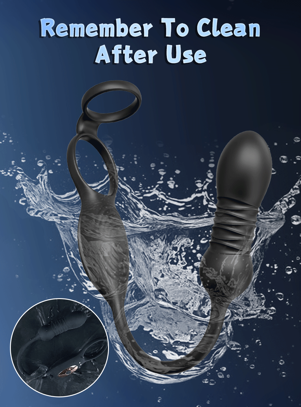 App-Controlled Male Penis Ring – Telescopic Anal Vibrator & Prostate Massager, Cock Ring Adult Sex Toy for Men