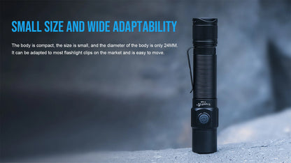 Trustfire T10R Tactical LED Flashlight — 1800 Lumen, USB-C Rechargeable 18650 Torch with Dual Switch