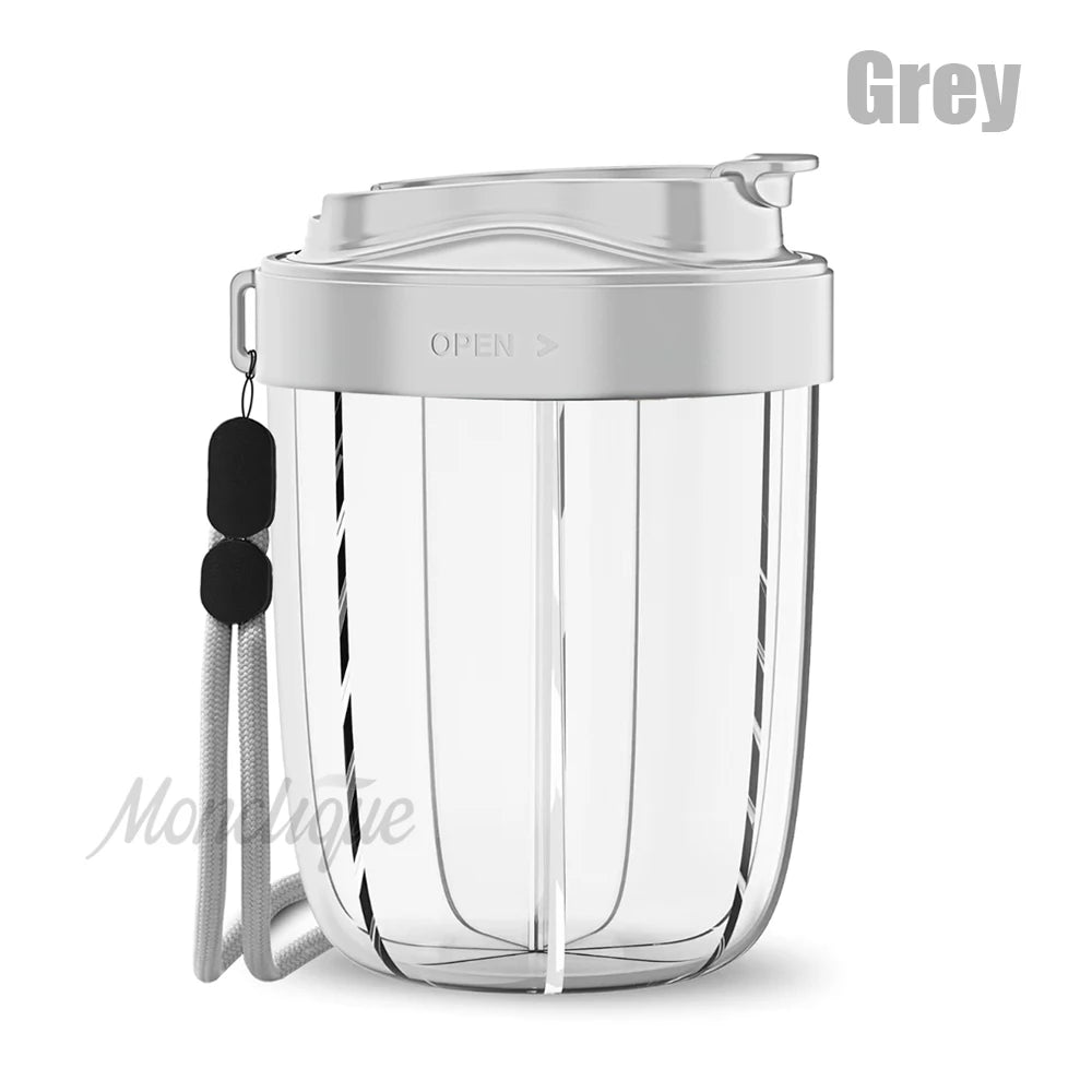 7-Grid Large Pill Organizer – Travel Supplement & Vitamin Storage Case with Straw Containers