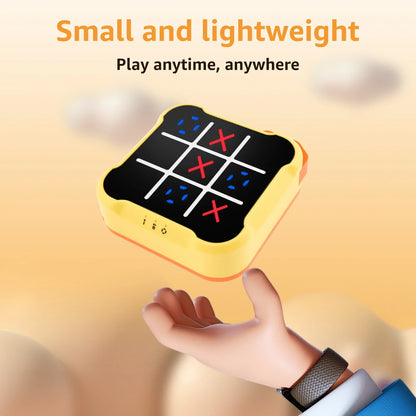 Tic Tac Toe Electronic Game – Noughts & Crosses Memory Training Toy, Portable Travel Game for Kids & Adults