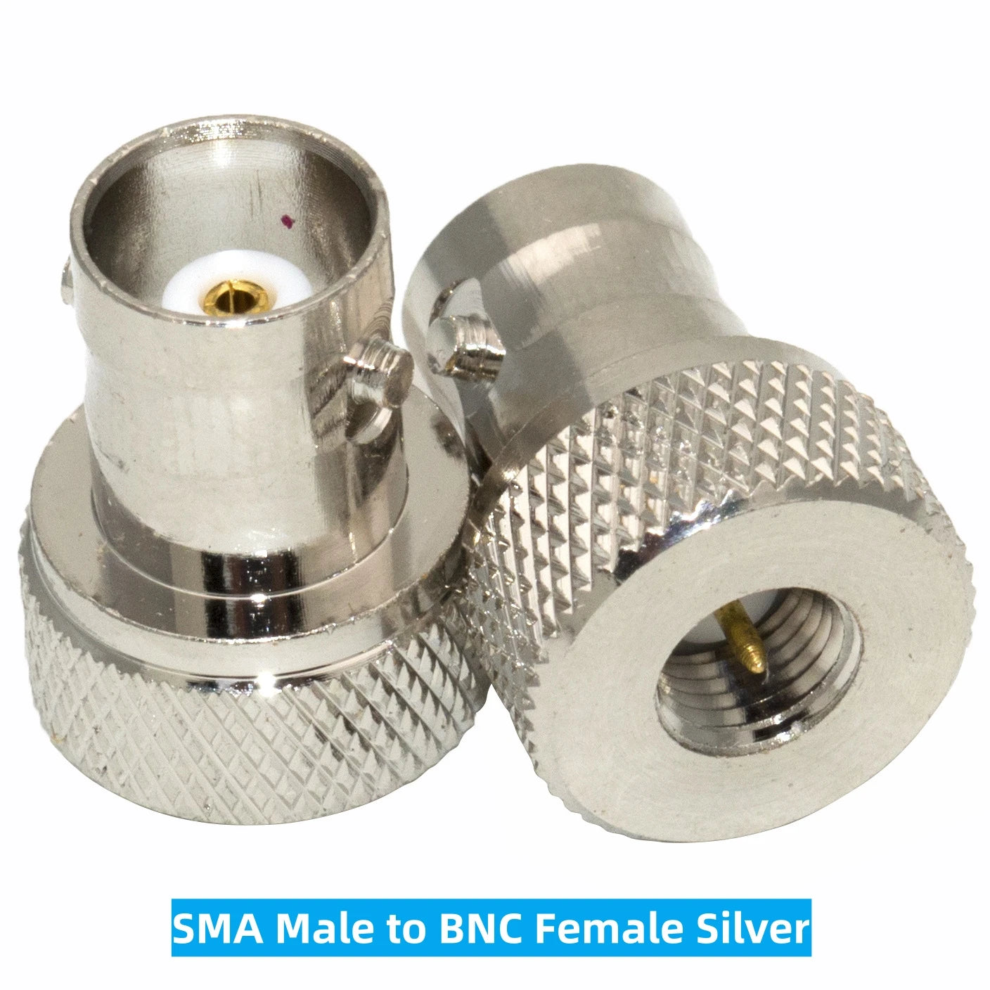 Black BNC Female to SMA Female Adapter – Antenna Connector for Baofeng UV-5R Series Radios (UV-5RA/5RB/5RC/5RD)