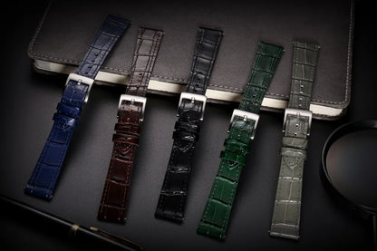 HEMSUT Genuine Leather Watch Band – Handmade Cowhide Quick Release Straps for Men 18MM-22MM