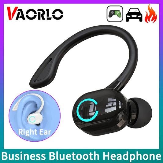 Wireless Bluetooth Earphones – HiFi Bass Ear-Hook Earbuds with HD Mic, Noise Cancelling, Waterproof Sports Gaming Headset