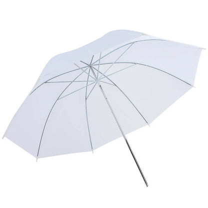 50cm (20”) White Soft Photography Light Reflector Umbrella — Studio Lighting Diffuser Accessory