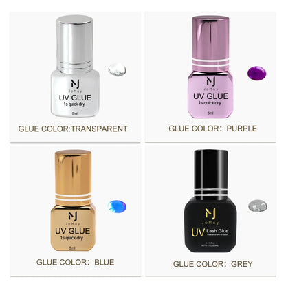 JOMAY UV Eyelash Glue 4 Colors – Fast-Dry, Strong, Long-Lasting & Waterproof Adhesive