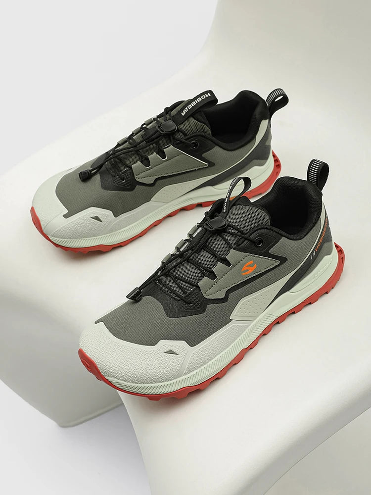 HOBIBEAR Hiking Shoes for Men & Women – Elastic Band, Non-Slip, Comfortable Outdoor Walking & Running Sneakers