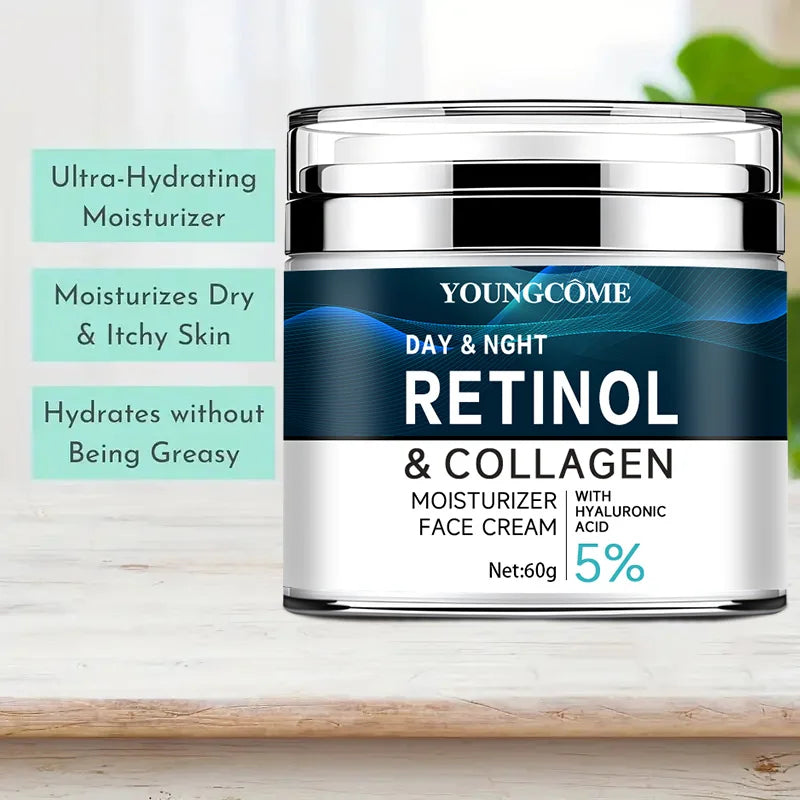 Vitamin C+E Retinol Collagen Cream – Moisturizing, Firming & Whitening Skin Repair Cream