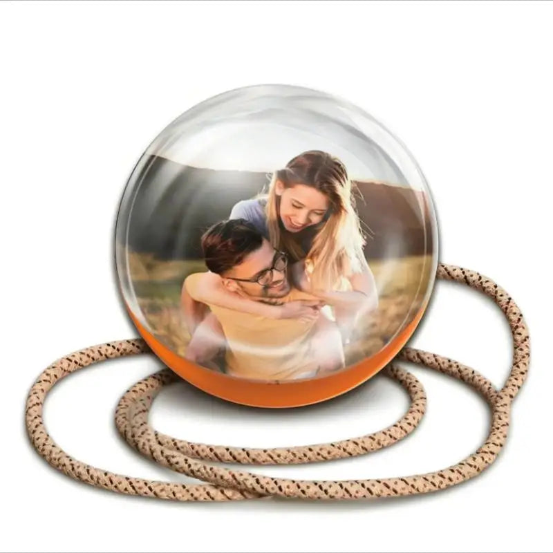 3D Video Crystal Ball — DIY Memory Art Glass Lamp with 2.7" Screen, 4GB Video Player, Spherical Pixel Display, Perfect Gift