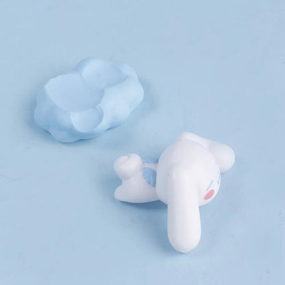 New 5pcs Sanrio Cinnamoroll Action Figures – Kawaii Anime Toy Set for Tabletop Decoration & Kids Gifts