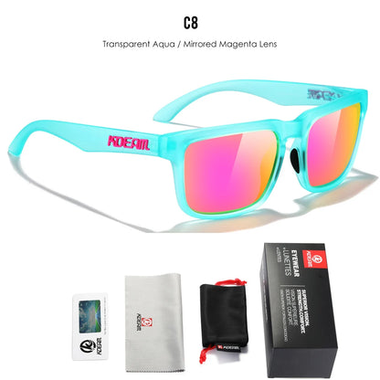 KDEAM Plus Size Polarized Sunglasses – 64mm Wide Fishing & Driving Glasses with Night Vision for Men