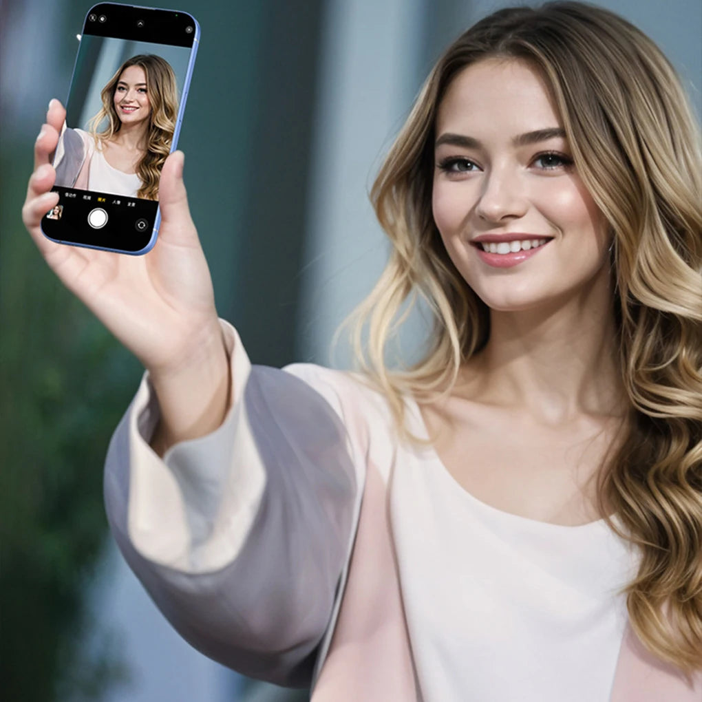 Magnetic Phone Vlog Selfie Monitor Screen – Rear Camera Selfie Display Compatible with iPhone & Android