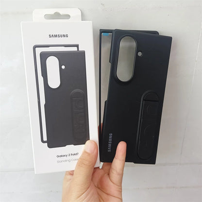 Samsung Galaxy Z Fold 7 5G Sensory Standing Phone Case — Foldable Bracket Hard PC Anti-Fall Shockproof Cover