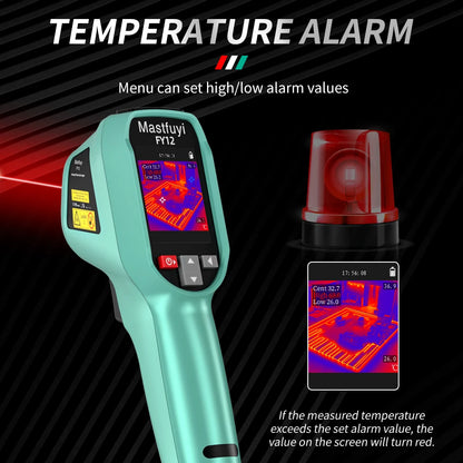 MASTFUYI Rechargeable Thermal Imaging Camera – Handheld Infrared Imager, -20℃ to 550℃, Waterproof, Dustproof & Drop Resistant