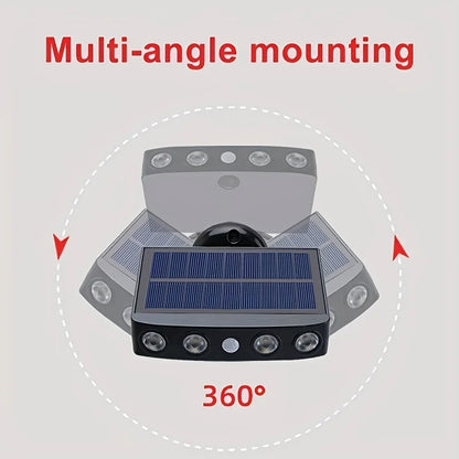 Powerful 4 LED Solar Security Lights – Waterproof Outdoor Wall Lamp with Motion Sensor and 3 Modes for Garden and Street