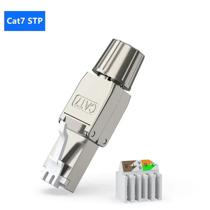 Congo Plug Cat6A/Cat7 RJ45 Connector — UTP/STP Toolless Network Plug | Shielded P ...