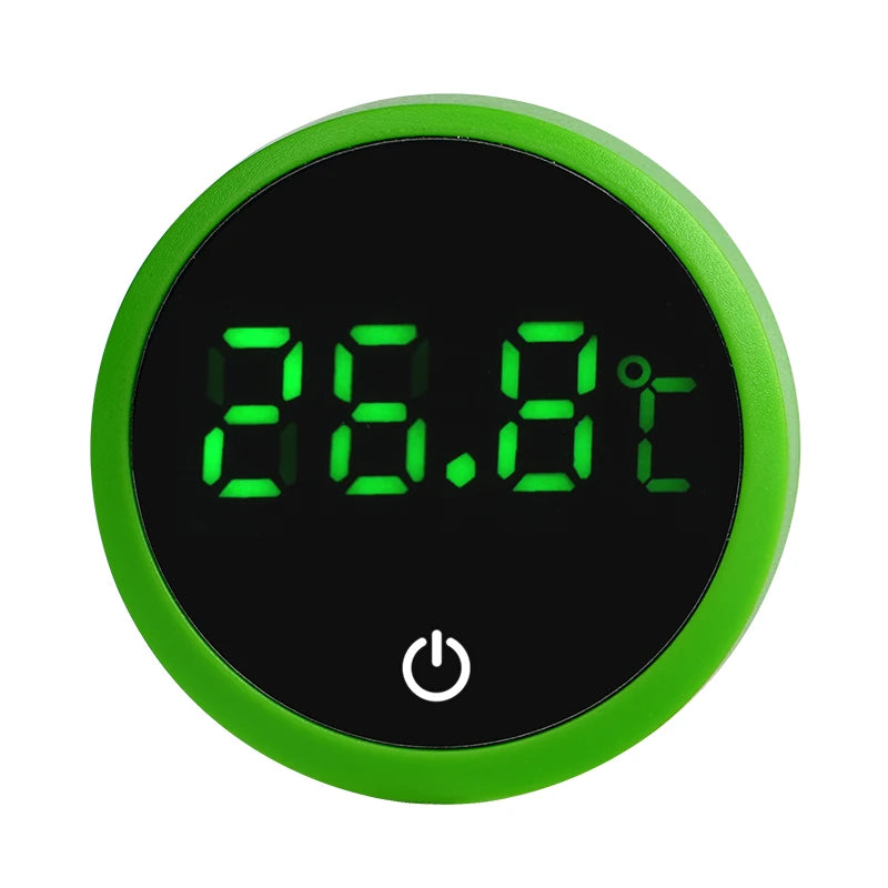 Aquarium Self-Adhesive LCD Thermometer – Digital Mini Fish Tank & Terrarium Temperature Monitor with Large Screen