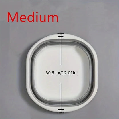 3-Pack Collapsible Tub Wash Basin & Laundry Baskets – Space-Saving Storage Containers for Camping, Hiking, Home & Fruit Washing