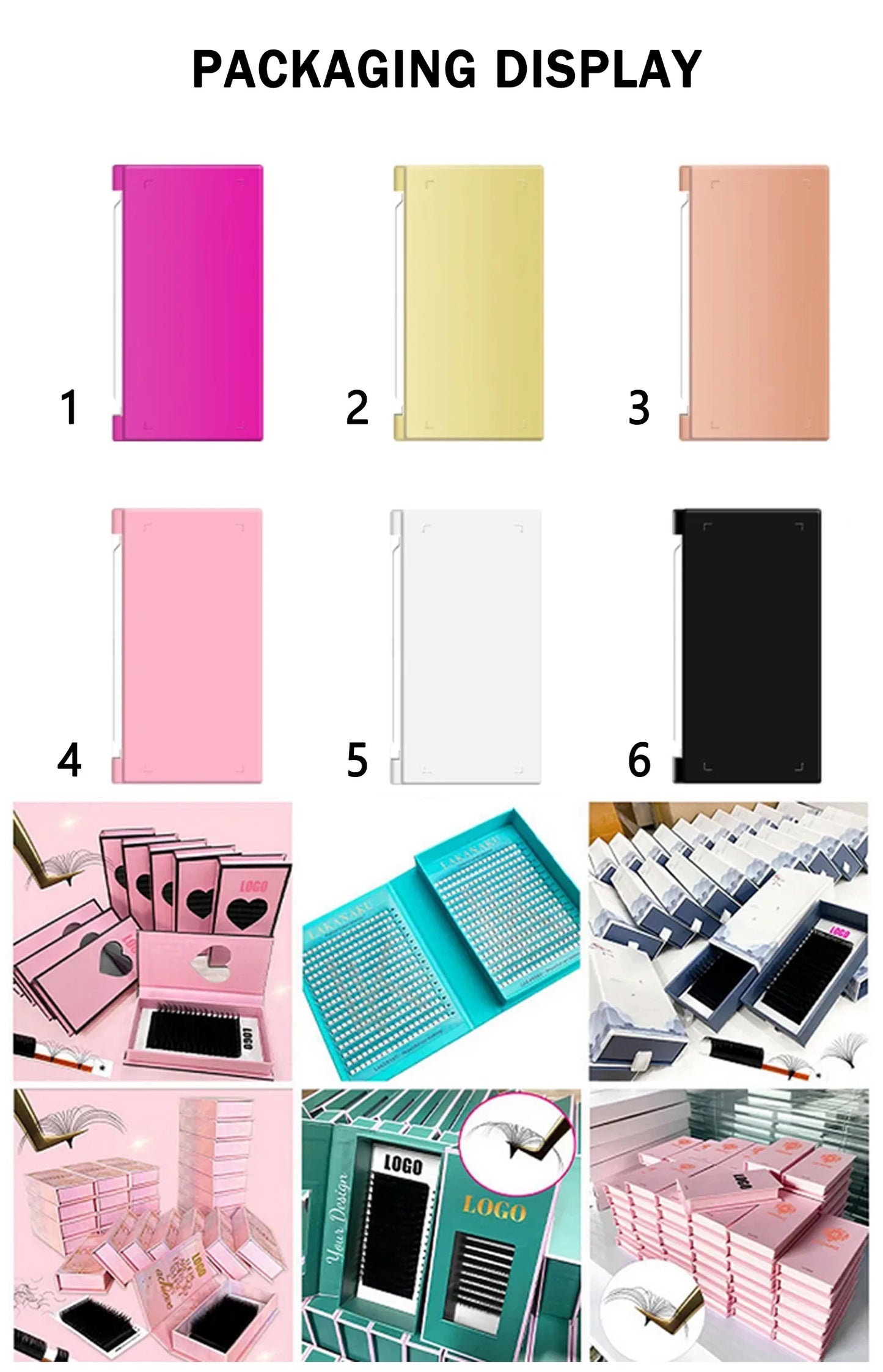 CoMango Wispy Premade Volume Lash Fans – 3-10D Individual Short Stem Faux Mink Russian Eyelash Extensions, 320 Fans