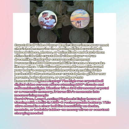 Customizable Video Glass Ball Lamp — DIY Spherical Pixel Display with Detachable Video & Sound Game Screen