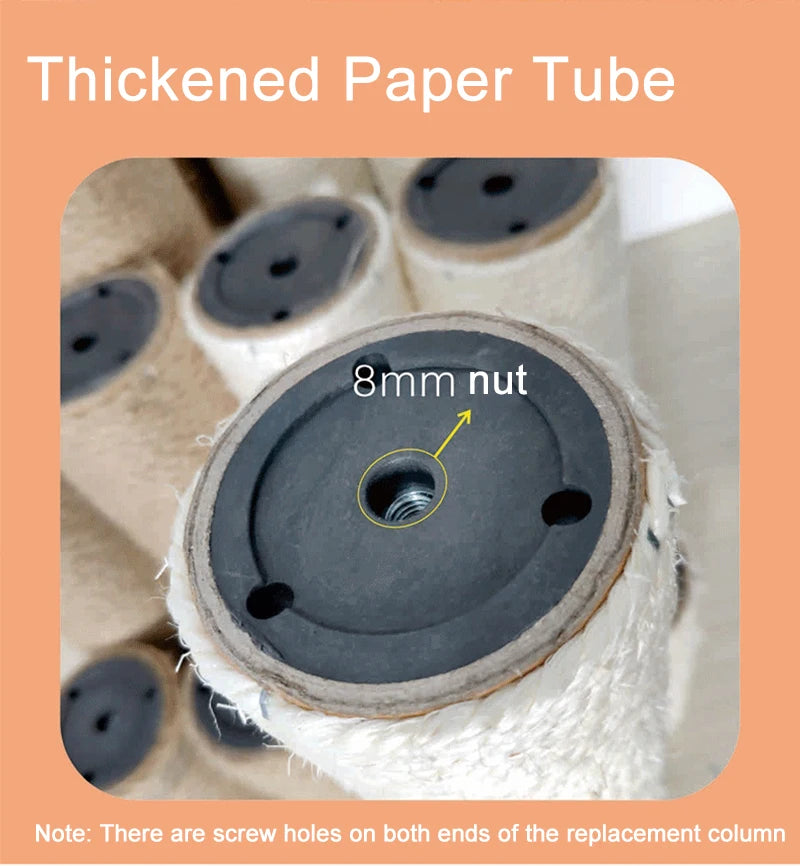 Cat Scratching Post Replacement – Sisal Rope DIY Cat Tree Tower Climbing Frame & Furniture Protector