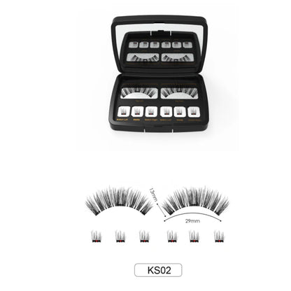 3D Magnetic Eyelashes – Soft, Reusable False Mink Lashes for Easy Wear & Beauty Makeup
