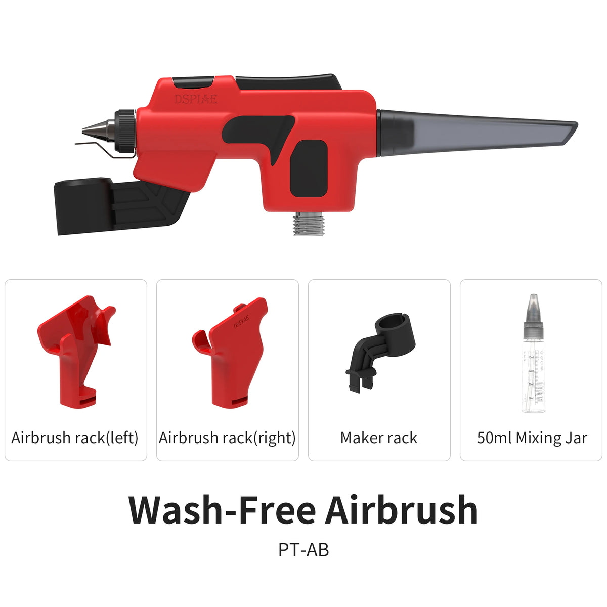 DSPIAE PT-AB Wash-Free Airbrush Set with Marker Rack – Quick Paint Cha ...