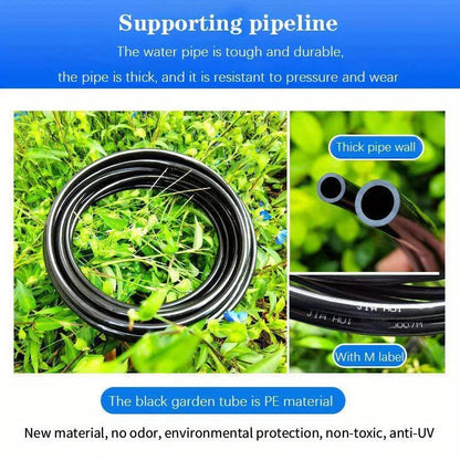 5-20M Automatic Garden Irrigation Kit – Universal Rotating Copper Nozzle Sprinkler for Balcony & Lawn Watering