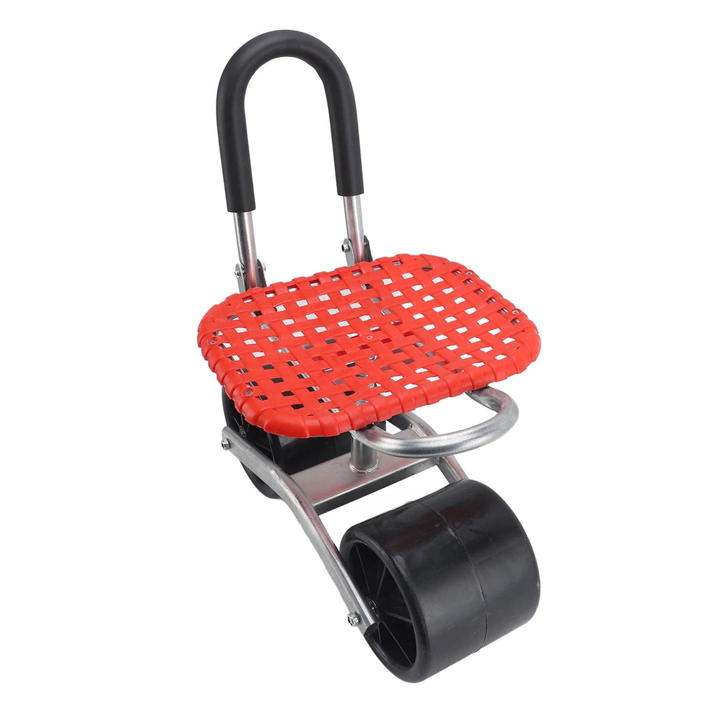 Garden Scooter Rolling Work Seat — Adjustable Iron Labor-Saving Seat for Efficient Field Work