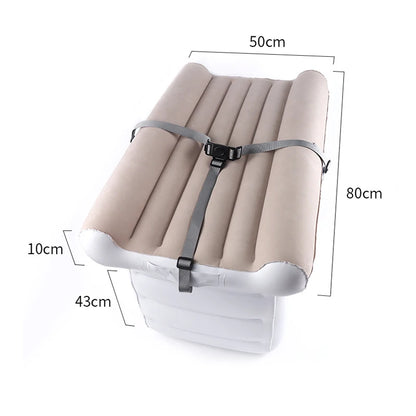 Portable Inflatable Airplane Mattress – Travel Bed for Planes & Cars, Comfortable Air Cot for Easy Sleeping