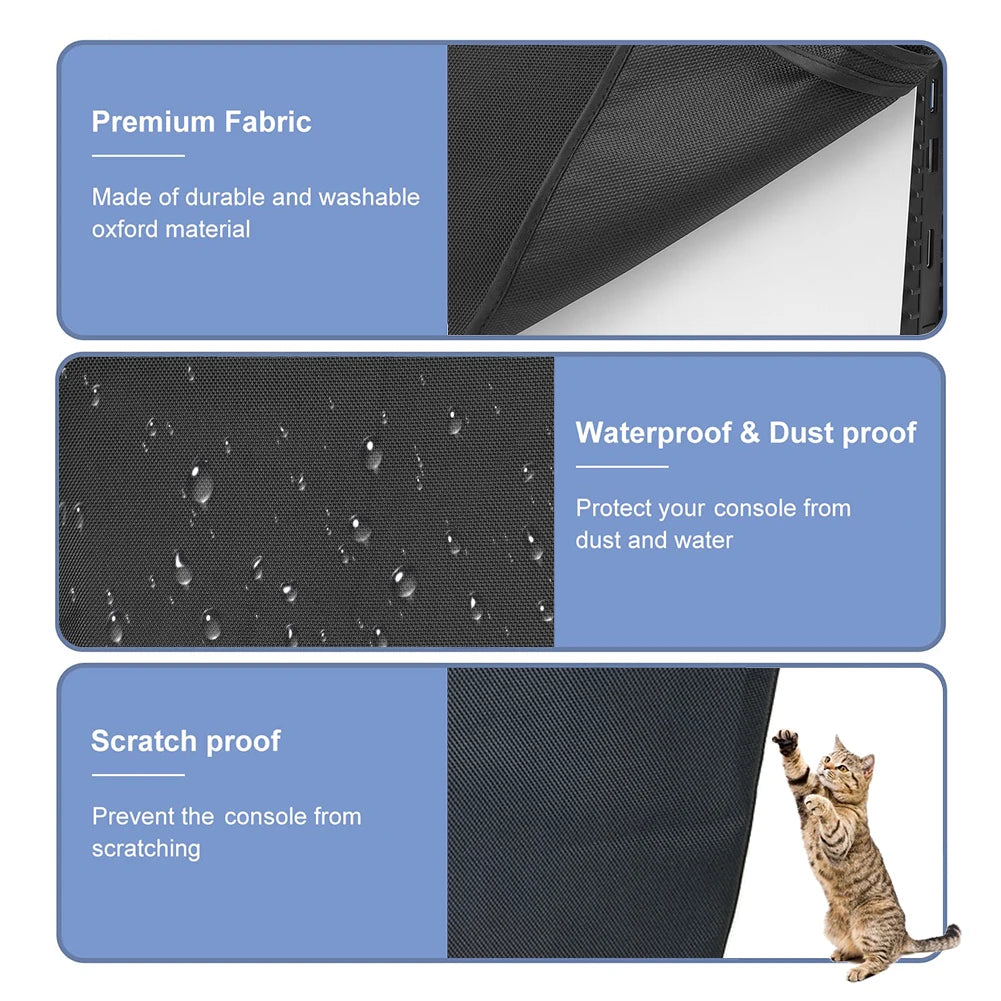 Dust Cover Case for PS5/PS5 Slim Console – Anti-Scratch, Dustproof, Waterproof Protective Shell, Washable Game Accessories