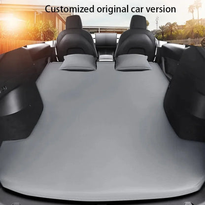 Tesla Model 3 & Model Y Inflatable Car Bed – Suede Fabric Travel Air Mattress for Camping (2017-2024)