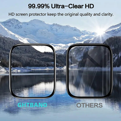 Protector Film for Apple Watch - Curved Screen Protectors for 38mm to 49mm, Compatible with Series 8, 7, SE, Ultra, 9, 10