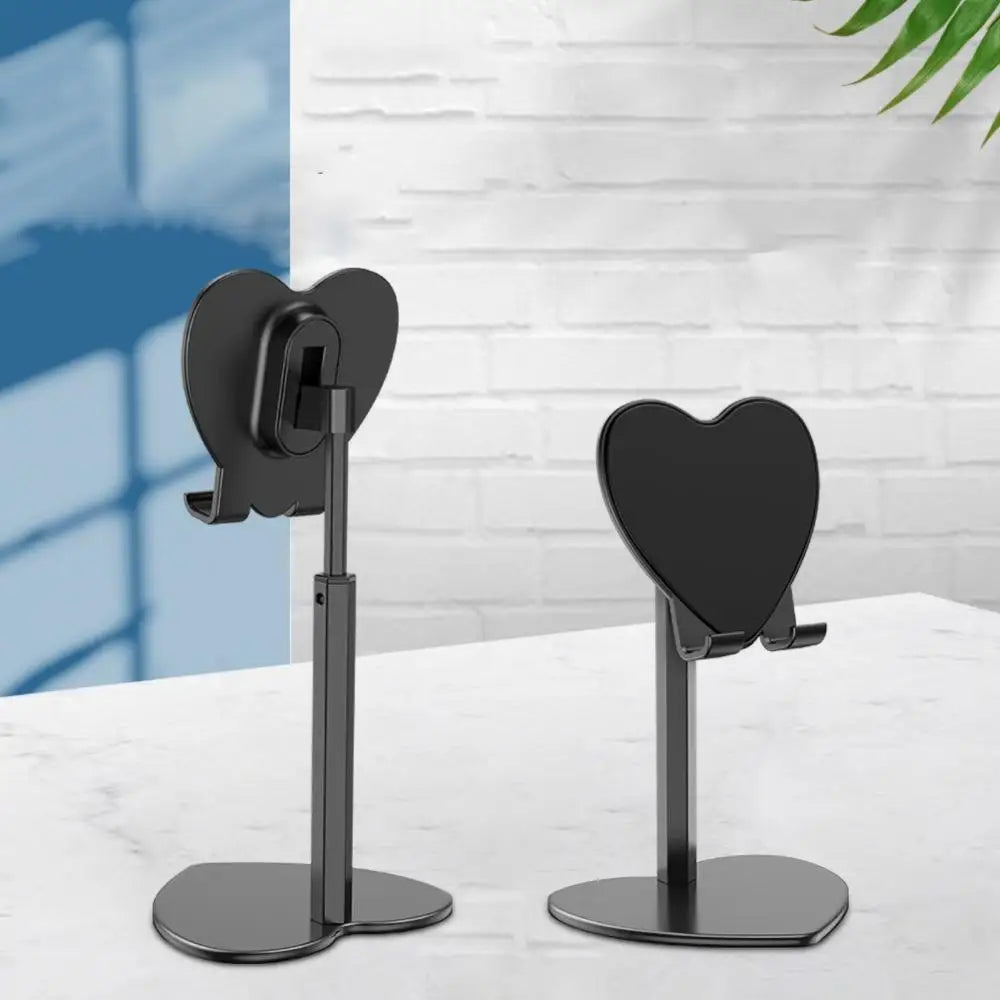 Heart Shaped Adjustable Universal Tablet Holder Stand | Desktop Mobile Phone Desk Stand