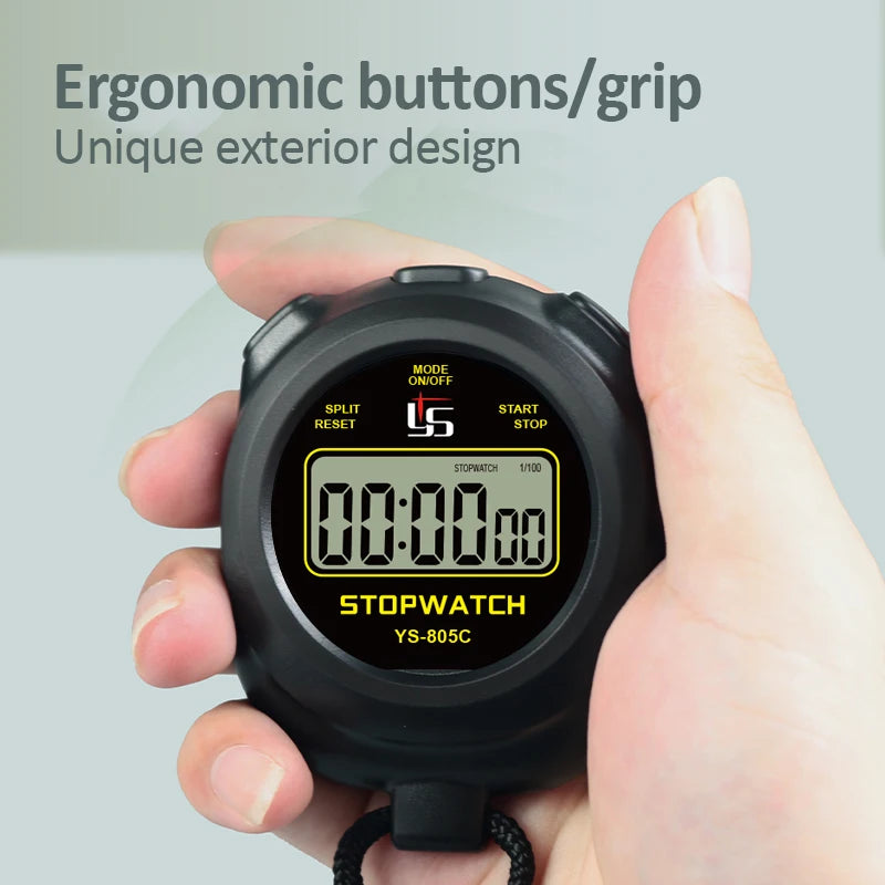 Professional Digital Pocket Stopwatch – Handheld Chronometer Timer with 0.01s Precision for Outdoor Sports & Training