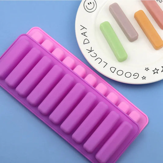 10 - Grid Stick Shape Silicone Ice Tray for Easy Release Fun