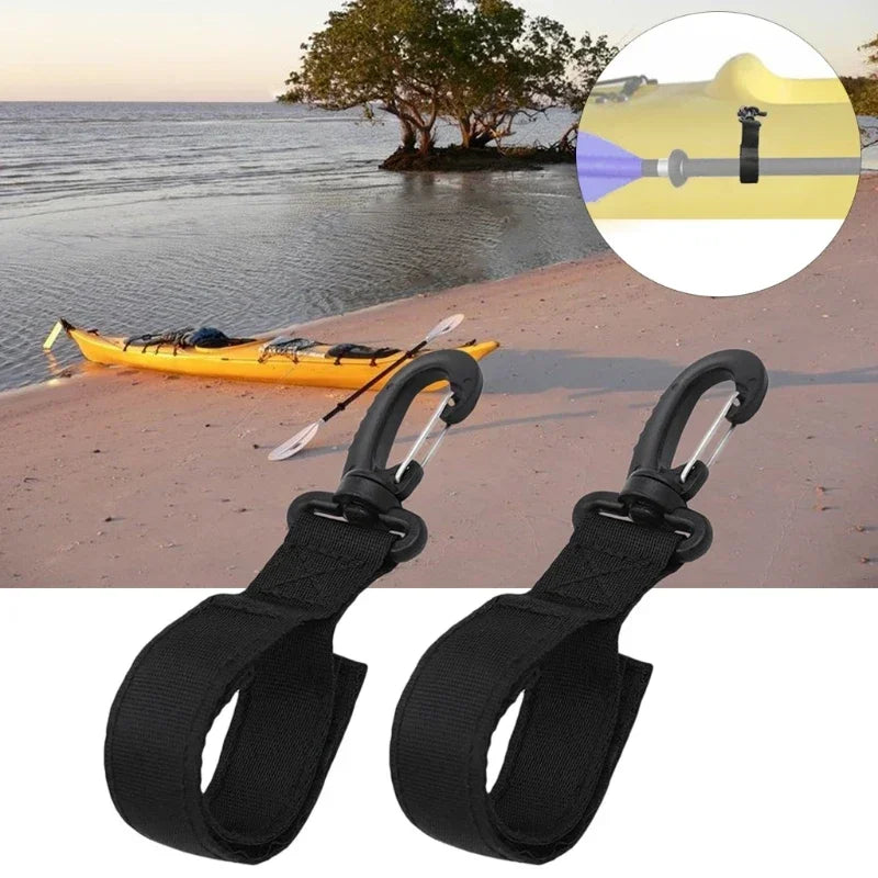 2-Pack Kayak Paddle Holder Webbing Clips – SUP Board & Inflatable Boat Accessories