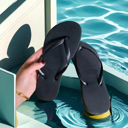 Summer 2025 Women’s Flip Flops – Fashionable Outdoor Beach Slippers for Travel