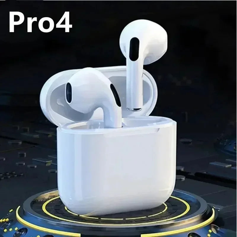 Pro 4 TWS Wireless Earbuds – Bluetooth 5.0 Waterproof Headphones with Mic for iOS, Android, PC & Gaming