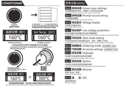 T12 75W Digital Soldering Iron Station – Adjustable Temperature Control, Welding & Rework Microcontroller Tool
