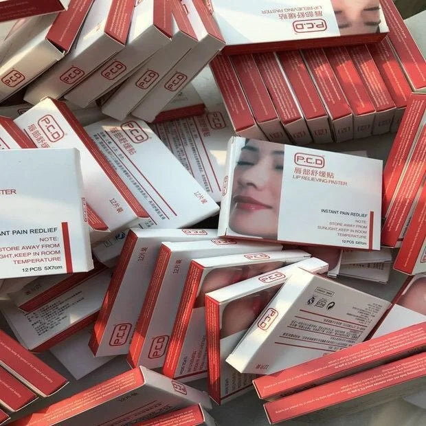 12PCS Eyebrow & Lip Paste Mask – Tattoo Makeup Accessories for Bleeding Relief, Color Fixing & Care