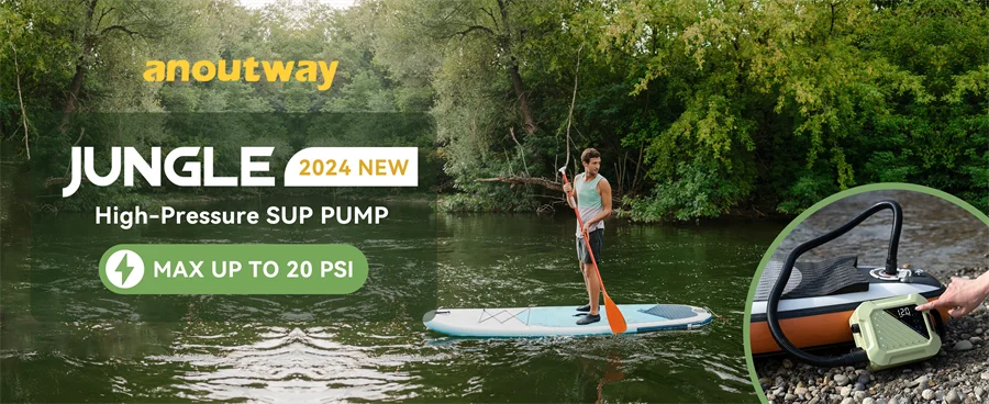 SUP Inflatable Pump — Rechargeable 20PSI Pump for PVC Kayaks, Kite Wings & Stand Up Paddle Boards