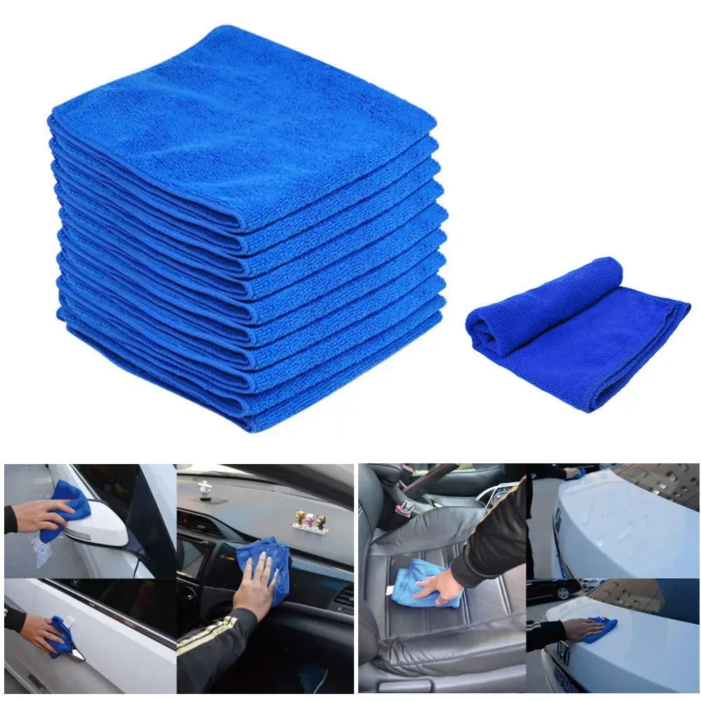 1-20PCS Microfiber Car Wash Towels – Drying, Detailing & Household Cleaning Cloths for Auto and Home